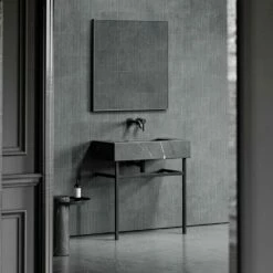 Vernante Vanity Unit With Pietra Grey Marble Basin 800mm -LUSSOSTONE Shop vernante vanity unit with pietra grey marble basin 800mm p5033 27653 image