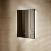 Vision Matte Black Mirror With Natural White LED Light And Demister 600mm -LUSSOSTONE Shop vision matte black mirror with natural white led light and demister 600mm p6486 40648 zoom