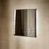 Vision Matte Black Mirror With Natural White LED Light And Demister 800mm -LUSSOSTONE Shop vision matte black mirror with natural white led light and demister 800mm p6488 40632 zoom