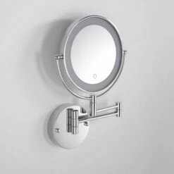 Vogue Backlit Wall Mount Cosmetic Mirror Chrome