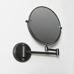 Vogue Wall Mount Cosmetic Mirror Brushed Matte Black