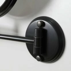 Vogue Wall Mount Cosmetic Mirror Brushed Matte Black -LUSSOSTONE Shop vogue wall mount cosmetic mirror brushed matte black p1269 8370 zoom