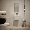 Volini Mini Cloakroom Vanity Unit With Stone Basin (Matte Cappuccino 400mm) 2 Volini Mini Cloakroom Vanity Unit With Stone Basin (Matte Cappuccino 400mm) -LUSSOSTONE Shop volini mini cloakroom vanity unit with stone basin matte cappuccino 400mm p4588 40079 zoom