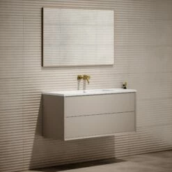 Volini Vanity Unit With Stone Basin (Matte Cappuccino 1200mm) -LUSSOSTONE Shop volini vanity unit with stone basin matte cappuccino 1200mm p1889 39808 zoom
