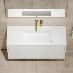 Volini Vanity Unit With Stone Basin (Polished White 1200mm) 11 Volini Vanity Unit With Stone Basin (Polished White 1200mm) -LUSSOSTONE Shop volini vanity unit with stone basin polished white 1200mm p1888 39804 zoom