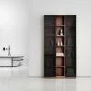 Zotto 3-Piece American Walnut Bathroom Storage Cabinet -LUSSOSTONE Shop zotto 3 piece american walnut bathroom storage cabinet p4927 26625 image