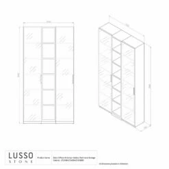 Zotto 3-Piece American Walnut Bathroom Storage Cabinet -LUSSOSTONE Shop zotto 3 piece american walnut bathroom storage cabinet p4927 26627 image