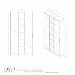 Zotto 3-Piece American Walnut Bathroom Storage Cabinet With LED -LUSSOSTONE Shop zotto 3 piece american walnut bathroom storage cabinet with led p2293 18150 zoom