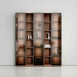 Zotto 5-Piece American Walnut Bathroom Storage Cabinet With LED -LUSSOSTONE Shop zotto 5 piece american walnut bathroom storage cabinet with led p2294 17108 zoom