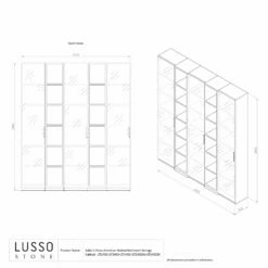 Zotto 5-Piece American Walnut Bathroom Storage Cabinet With LED -LUSSOSTONE Shop zotto 5 piece american walnut bathroom storage cabinet with led p2294 18151 zoom