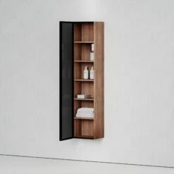 Zotto American Walnut Bathroom Storage Cabinet 1600mm -LUSSOSTONE Shop zotto american walnut bathroom storage cabinet 1600mm p2297 45380 zoom